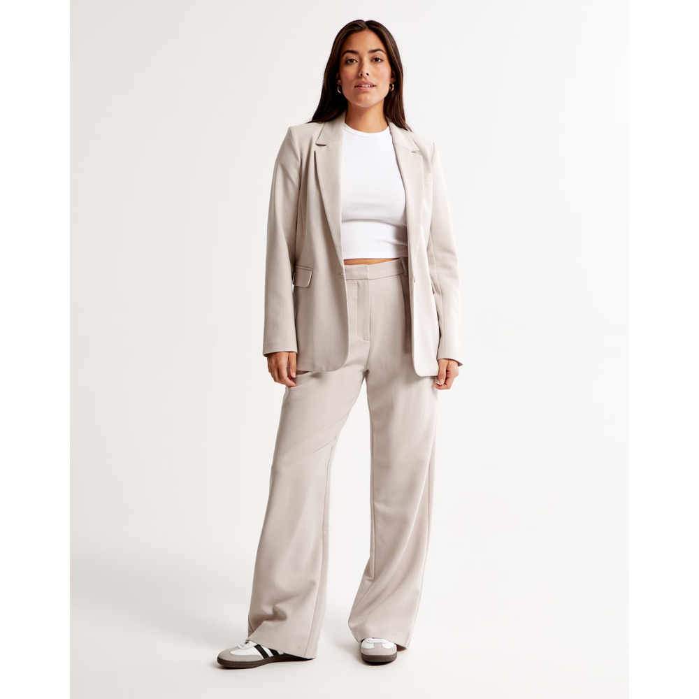 Abercrombie & Fitch Cream Wide Leg Pants